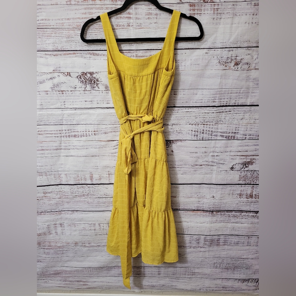 Slate and Willow Yellow Midi Dress S2 - Picture 5 of 7